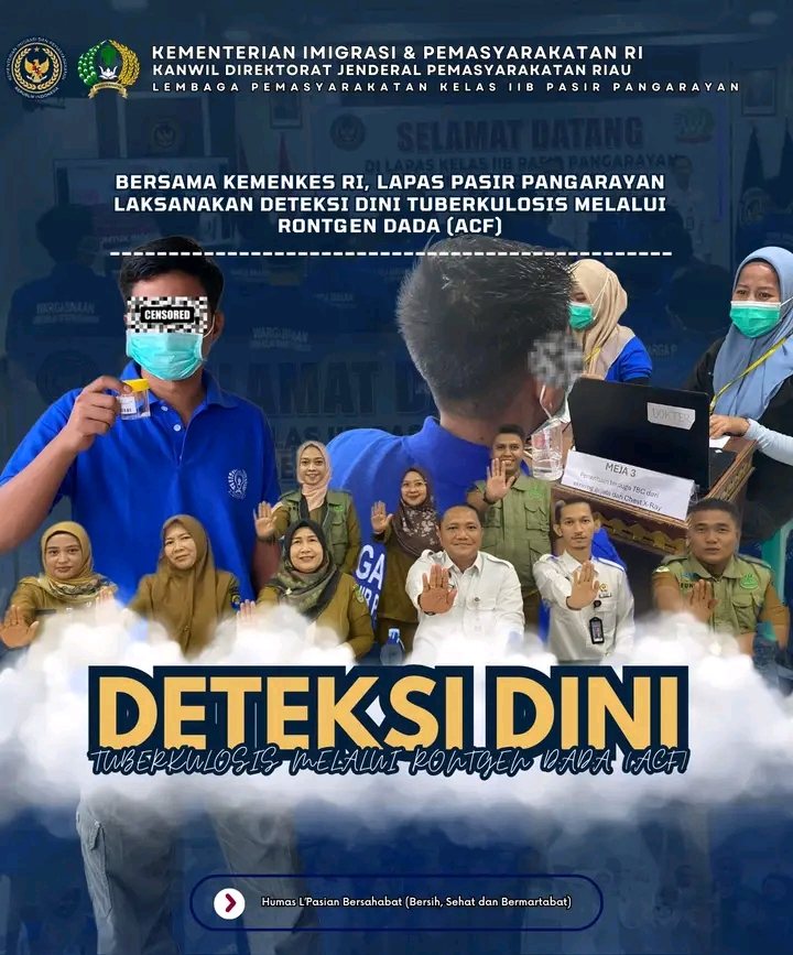Lapas Kelas IIB Pasir Pengaraian Lakukan Deteksi Dini Penyakit TB