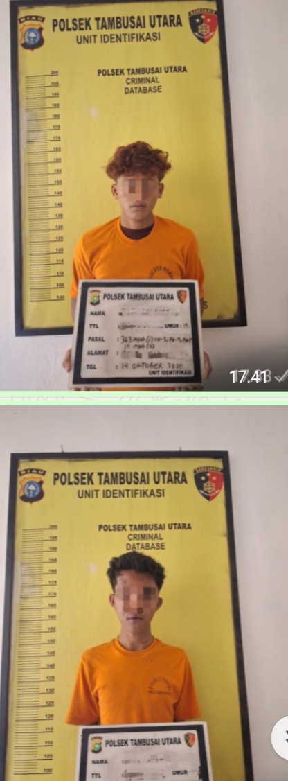 Polsek Tambusai Utara Ungkap Kasus Pencurian Dengan Pemberatan