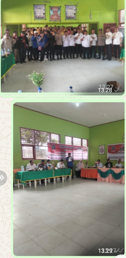 DPC PPDI Rokan Hulu Sosialisasikan Wajib Belajar 13 Tahun Dan Bahaya Narkoba Bagi Pelajar Di SMPN I Ujung Batu
