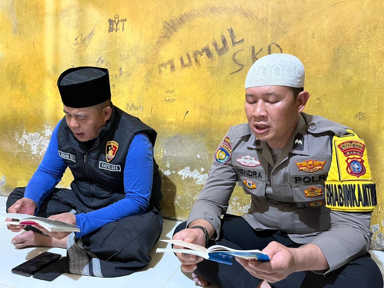 Polsek Kunto Darussalam Gelar Binrohtal Untuk Tahanan