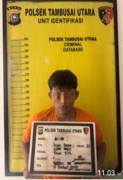 Polsek Tambusai Utara Ungkap Kasus Penggelapan Sepeda Motor, Satu Pelaku Diamankan