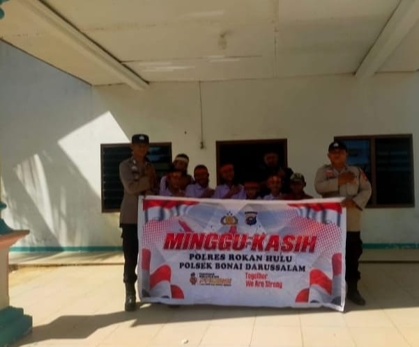 Polsek Bonai Darussalam Amankan Ibadah Minggu Di Gereja Oikumene