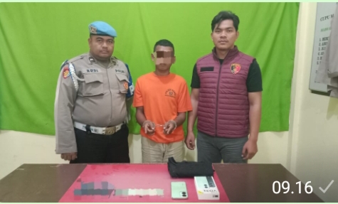 Polsek Rambah Hilir Tangkap Pelaku Curanmor N-MAX Milik Majikannya