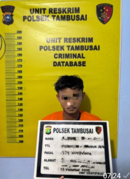 Polsek Tambusai Ungkap Kasus Penggelapan Buah Kelapa Sawit PT. Torus Ganda