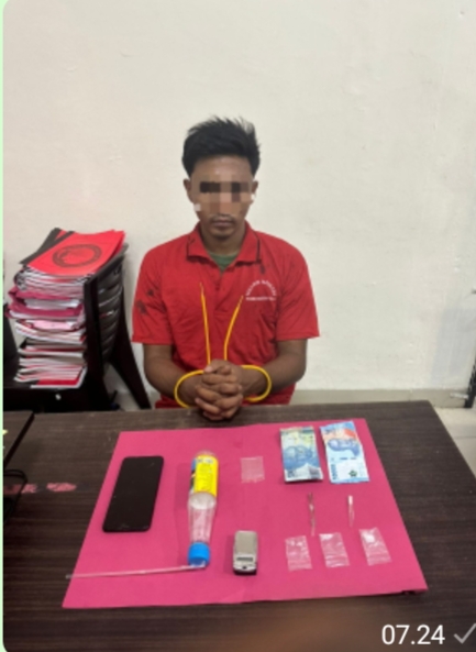 Satresnarkoba Polres Rokan Hulu Ungkap Kasus Narkotika Jenis Sabu, Kapolres Rohul AKBP Emil Eka Putra: “Tak Ada Ruang Bagi Pengedar Narkoba Di Rokan Hulu”