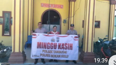 Polsek Tambusai Laksanakan Patroli R4 Dan Minggu Kasih, Jaga Keamanan Gereja SejagatNewscom