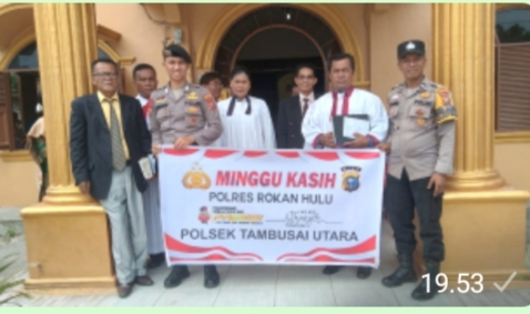 Polsek Tambusai Utara Laksanakan Program Minggu Kasih, Jaga Keamanan Dan Harmonisasi Dengan Masyarakat