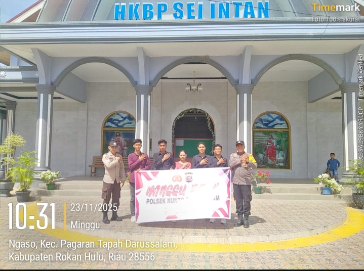 Polsek Kunto Darussalam Laksanakan Minggu Kasih, Jalin Kedekatan Dengan Masyarakat