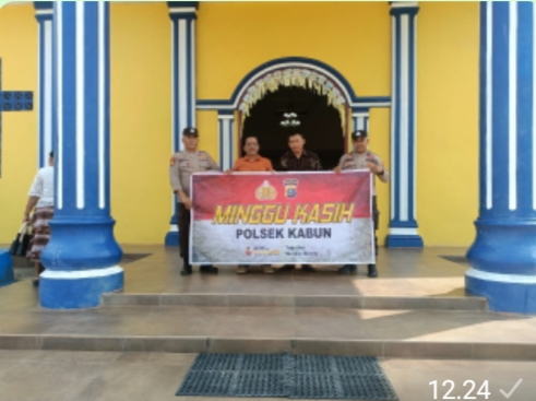 Polsek Kabun Laksanakan Patroli Minggu Kasih Di Gereja-Gereja Wilayah Hukumnya