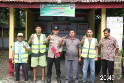 Bhabinkamtibmas Desa Koto Tinggi Bripka Nasrul Jamil Inisiatif Bangun Pos Satkamling, Bupati Rohul Anton, ST MM: “Pembangunan Satkamling Wujud Kemitraan Polri Dan Masyarakat”